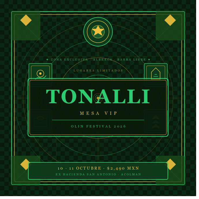 Mesa VIP TONALLI — OLIN Festival 2026