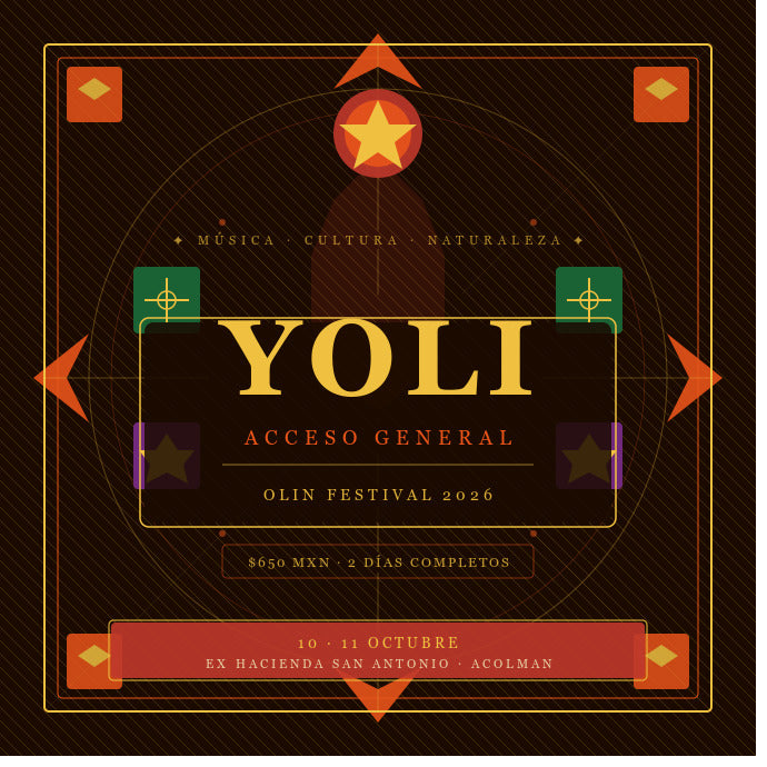 Acceso General YOLI — OLIN Festival 2026